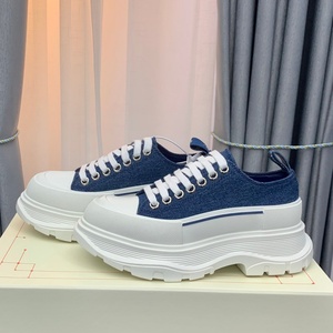 Chaussures de sport rétro pour hommes de haute qualité en cuir véritable et maille, semelle en liège, plateforme épaisse, à lacets, tendance, pour printemps/hiver - Product Image 2