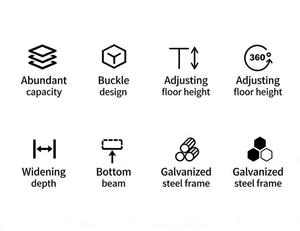 ตู้ลิ้นชัก 5 ชั้น ตู้เก็บเอกสารโลหะ ตู้ข้างเตียง - เหมาะสำหรับใช้ในครัวเรือนและ<span class=keywords><strong>โรงแรม</strong></span> - Product Image 4