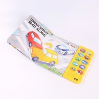 Libro de aprendizaje temprano con sonidos, temática de camión, tapa dura, libro educativo de cartón para niños pequeños y preescolares