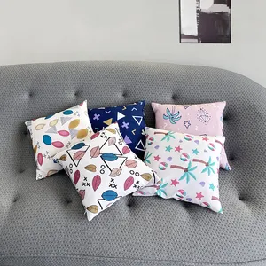 High Quality Waterproof Women Decorative Throw Pillow Home Printed Custom Cushion Cover