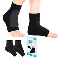 Protège-tibias et protège-talons en gel pour patinage sur glace et hockey, avec protection malleolaire et anti-frottement pour la cheville et le tendon d'Achille, pour bottes hautes
