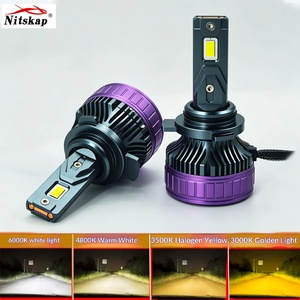 Hochleistungs-200W-12V-Auto-LED-Scheinwerfer H7/<span class=keywords><strong>H4</strong></span>/H11/9005/H1 Weiß/Gelb mit Decodierungstechnologie und 46000LM Nebelscheinwerfern - Product Image 3