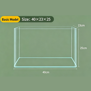 ตู้ปลาตั้งโต๊ะ Jinjing Ultra-Clear Eco Aquarium - ตู้เลี้ยงเต่าพร้อมต้นไม้ในน้ำ - Product Image 2
