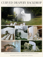 Décor de mariage coréen Love Flowers : Supports en fer sur mesure, accents en nacre, rideaux de fond et rideaux à cordes