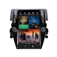 Pour Honda Civic 2016-2020 Écran Tesla Android 13 de 12,1 pouces Lecteur multimédia GPS de navigation automobile Radio magnétophone autoradio