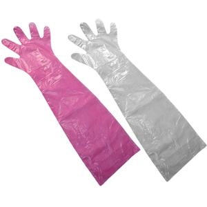 Gants vétérinaires jetables en polyéthylène de 90 cm de longueur, gants pour la collecte de semence pour l'élevage - Product Image 4