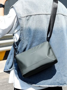 New Fashion Trend Zipper Shoulder Bag Simple Versatile Casual Crossbody Bag Men's Portable Niche <b>Waterproof</b> <b>Backpack</b> - Product Image 6