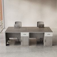 Bureau individuel de type panneau, simple et moderne, avec tiroir verrouillable et mobile, pour enseignant ou personnel financier, avec chaise de travail