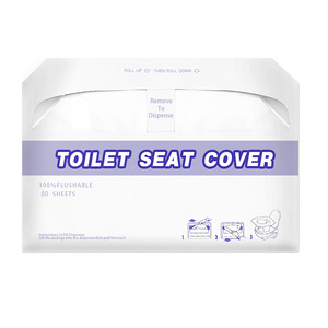 Cubiertas para Asiento de Inodoro, 80 Hojas, Desechables, Biodegradables y Compatibles con el Inodoro - Product Image 1
