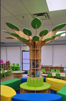 Bibliothèque Moderne pour Maternelle, Étagère Arbre à Livres Créative, Mobilier de Bibliothèque pour Crèche, École Maternelle, Préscolaire, Chambre
