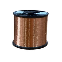 Cable de Cobre Esmaltado Redondo C11200 AWG20 Clase 130 DIN46435, Cable Crudo para Bobinado de Motores de Bombas de Agua, Uso en Exteriores y Paredes, Duradero