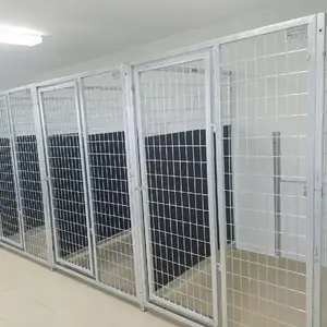 Heavy duty hot dipped galvanized Indoor outdoor dog boarding kennels with isolation Panels