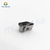 Hochfester Edelstahl Solar panel halterung Solar Metalldraht clip Solar Racking Kabel clip 2 Draht