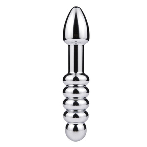 Mainan seks dewasa masturbasi Dildo ganda tongkat prostat manik-manik Anal steker Anal logam untuk pria wanita dan pasangan - Product Image 5