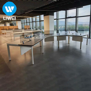 Lwei कस्टम आधुनिक मॉड्यूलर लकड़ी के विस्तार योग्य कार्यालय डेस्क और वर्कस्टेशन टिकाऊ वाणिज्यिक फर्नीचर - Product Image 2