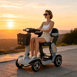 Trottinette Électrique Pliable pour le Shopping, Batterie Amovible 15Ah, Autonomie 30Km, Trottinette de Golf, Charge Maximale 120kg, Trottinette Électronique à Quatre Roues - Product Image 1