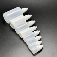 Flacon compte-gouttes en plastique LDPE avec logo personnalisé, rechargeable, à presser, avec bouchon inviolable