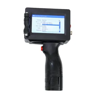 Pistola de impresora de 12,7mm, caja de cartón de mano, máquina de codificación de lotes, Mini Códigos De fecha portátiles de inyección de tinta, caducidad en el paquete 1 una pulgada - Product Image 1