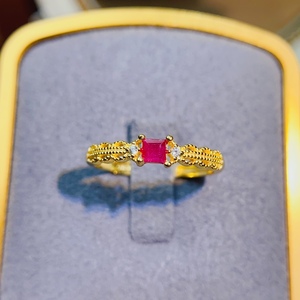 Tự Nhiên Của <span class=keywords><strong>Ruby</strong></span> Celestial Nhẫn 925 Sterling Silver Sao Trăng Bán Buôn - Product Image 1