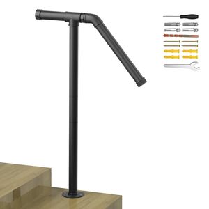 Main courante d'escalier noir mat <span class=keywords><strong>pour</strong></span> marches extérieures, jardin, <span class=keywords><strong>garage</strong></span>, espace <span class=keywords><strong>pour</strong></span> enfants - Product Image 2