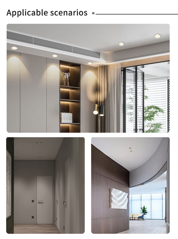 10W Recessed LED Ceiling Spotlights 80mm Cut Out LED Downlight For Inner Door