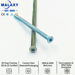 Tornillo Autorroscante para Concreto de Acero al Carbono con Recubrimiento Ruspert y Accionamiento Torx de Rosca Alta-Baja, Suministro Directo de Fábrica Malaxy - Product Image 2