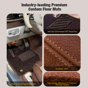 Alfombrillas <span class=keywords><strong>de</strong></span> coche <span class=keywords><strong>de</strong></span> doble capa estilo <span class=keywords><strong>Maybach</strong></span>, juego completo 360, para Mercedes GLS | Forros Resistentes a los Arañazos y al Desgaste - Product Image 2