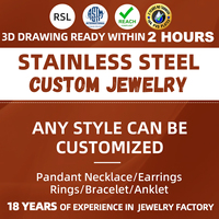 Manufacturer Customization 316L Stainless Steel Set Jewelry Hypoallergenic Waterproof 2 Years Non-Tarnish OEM ODM Wholesale
