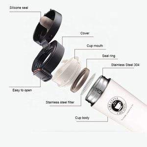 Logo personnalisé OEM Tasse à café <span class=keywords><strong>thermos</strong></span> isolée sous vide en acier inoxydable 18/8 Tasse à thé avec infuseur pour expresso pour adultes - Product Image 3