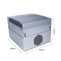 Alta calidad Quad Core ocho hilos 2,8 GHz PC industrial 3 * In-tel 1000M LAN incrustado computadora