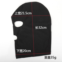Masque en dentelle élastique pour adultes SM, couvre-tête intégral pour femme, masque pour les yeux noir/rouge, équipement de bondage
