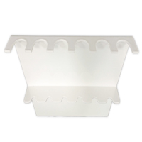 Support de micropipette linéaire en plastique de haute qualité pour instruments de laboratoire, type Z, support de pipette médical pouvant contenir jusqu'à 6 pipettes