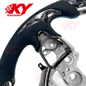 Volante Deportivo Personalizado de Fibra de Carbono Forjado con Parte Superior Plana para Hyundai Elantra N I30N I20N Sonata 2018-2026 - Product Image 2