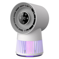 Ventilateur anti-moustiques rechargeable avec logo personnalisé, lampe électrique anti-moustiques, ventilateur anti-moustiques portable sans pales