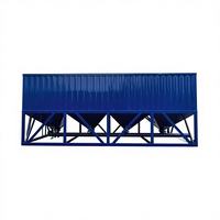 Silo de stockage horizontal en ciment avec conception multi-compartiments pour ligne d'alimentation de poudre en centrale de malaxage