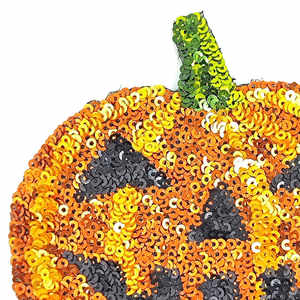 Parche de disfraz para Halloween con lentejuelas de calabaza - Product Image 2