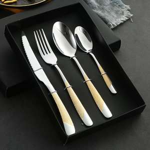 Star Diamond Stainless Steel Cutlery Set 20-40 <b>Pcs</b> Dishwasher Safe For Catering Steak Knife Fork Dessert Spoon - Product Image 4