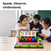 Table de sable éducative STEM avec reconnaissance vocale IA et tri automatique des déchets – Modèle d'apprentissage intelligent du recyclage