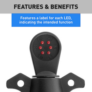 Universal Us Market <span class=keywords><strong>Trailer</strong></span> Kontakt <span class=keywords><strong>tester</strong></span> 6 Licht verdrahtung <span class=keywords><strong>tester</strong></span> RV <span class=keywords><strong>7</strong></span>-Wege-Blade-Anhänger-Anschlusstester - Product Image 4