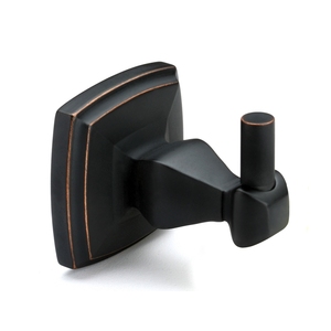 Gancio portasciugamani da bagno di lusso in lega di zinco per decorazioni per la casa in bronzo strofinato ad olio - Product Image 2