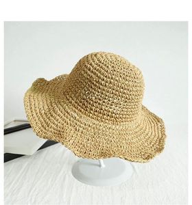Outdoor Women's Summer Handmade Foldable <b>Straw</b> Sun Hat Versatile Beach Hats for Women - Product Image 3