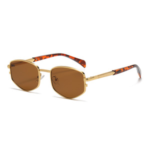 Oem Classical Full Rim Light Weight Unisex Luxury <b>Black</b> Gold <b>Rectangle</b> Metal Frame UV400 <b>Sunglasses</b> Wholesale High Quality - Product Image 6