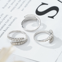 Spiral DNA Silver Promise Girls Luxury Design Mood Rings Bague de mariage en argent sterling Moissanite