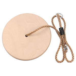 Columpio de disco de madera de 29.5 cm de diámetro, de alta resistencia y capacidad de carga, para patio de casa, equipo de juego para niños - Product Image 1