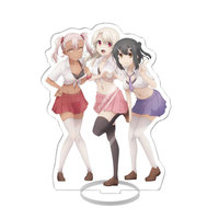 Figurine de support en acrylique sur le thème de l'anime, modèle de plaque décorative, adorables filles, accessoire de cosplay pour bureau, ornement de collection, porte-clés
