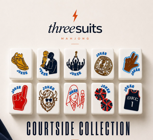 Tuiles de Mahjong Style Sportif – Collection Premium Motif Basketball Bleu Rouge – <span class=keywords><strong>Jeu</strong></span> de Mahjong Américain pour Passionnés - Product Image 6