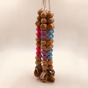 Custom Beech <strong>Wooden</strong> <strong>Teethers</strong> Beads Dummy Bibs Baby Pacifier <strong>Clip</strong> - Product Image 3