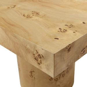 Mesa de Comedor de Madera de Diseño Moderno y Sencillo, Chapa de Madera, Muebles Nuevos y Elegantes para Eventos, para Comedor de Hotel, Muebles para el Hogar - Product Image 5