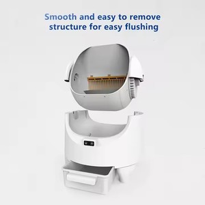 OEM 68L Bac à litière <span class=keywords><strong>pour</strong></span> chat automatique à conception ouverte, autonettoyant, avec capteur de sécurité et système de surveillance de la santé intelligent <span class=keywords><strong>pour</strong></span> animaux de compagnie - Product Image 3