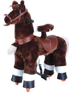 Piccolo 72cm peluche azione pony giddy up <span class=keywords><strong>ride</strong></span> on toy rocking walking animali meccanici a cavallo su ruote simulatore in vendita bambini - Product Image 4